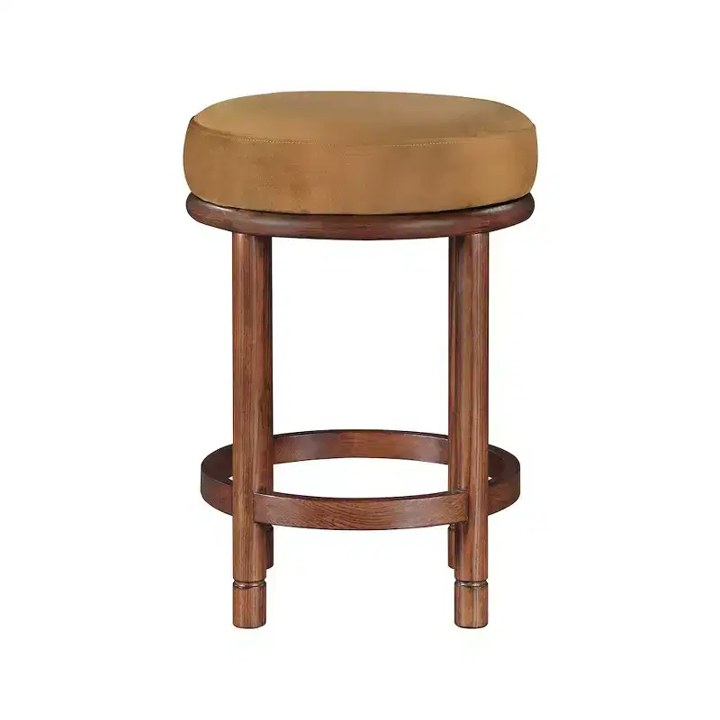 Meridian Furniture,Monette Saddle Velvet Counter Stool