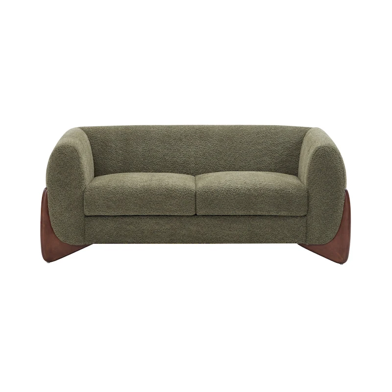 Alma Upholstered Boucle Loveseat by Christopher Knight Home