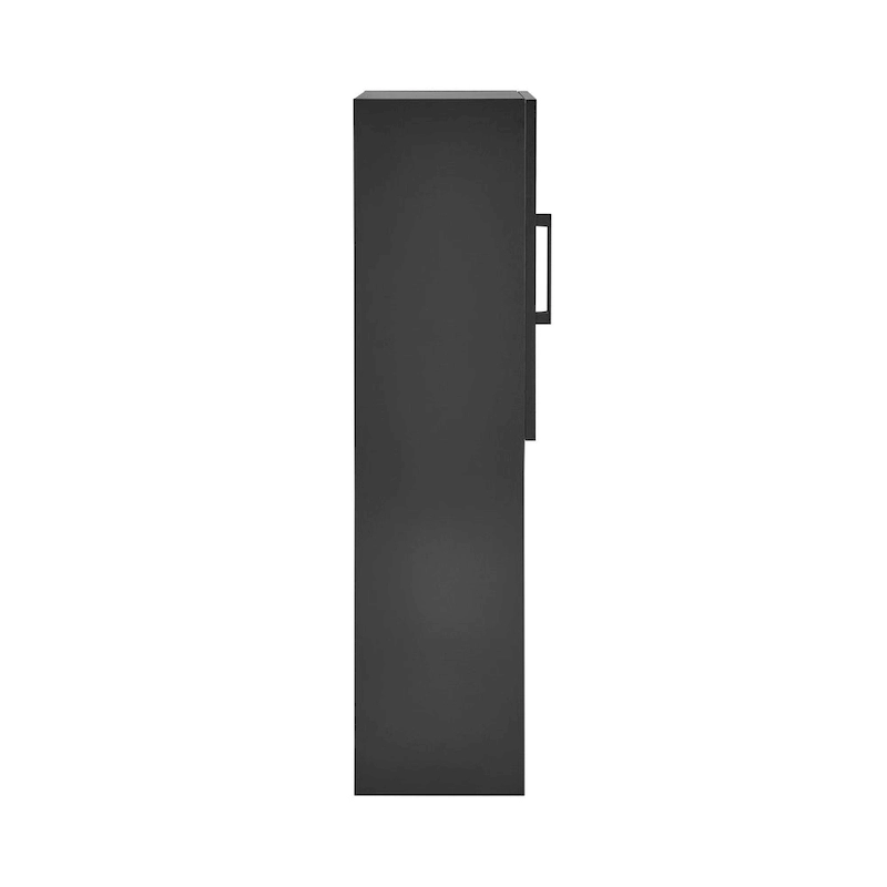 Annecy 15 W x 46 H x 12 D Linen Cabinet in Phantom Black