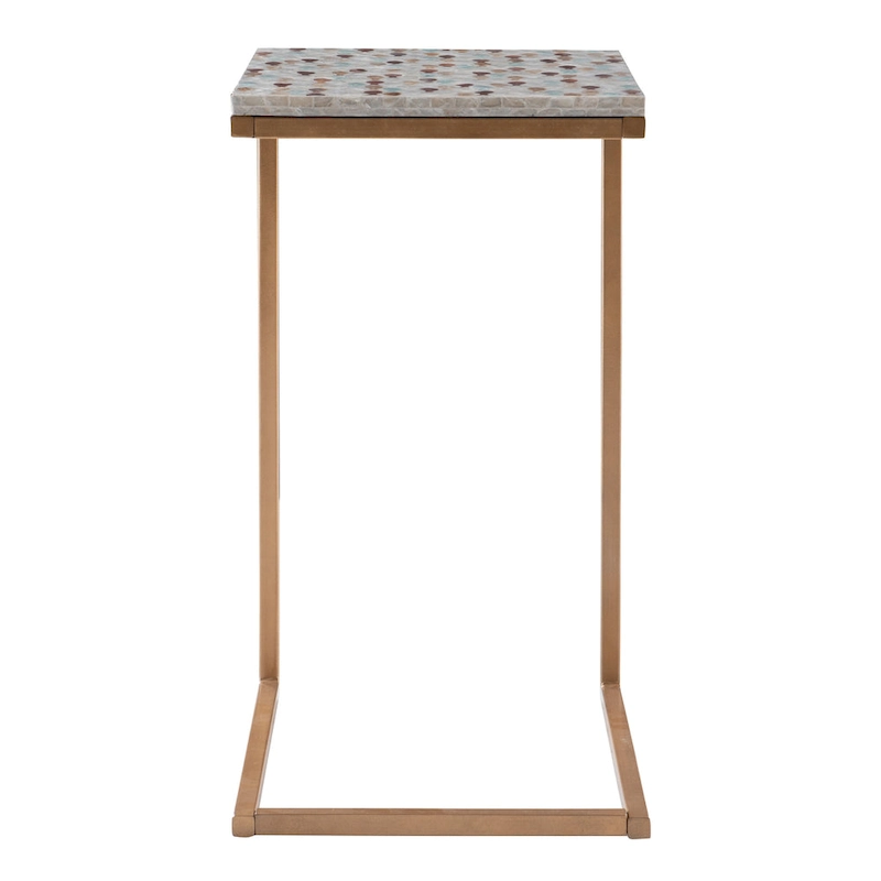 Shawnee Capiz Fish Mosaic Accent C Table