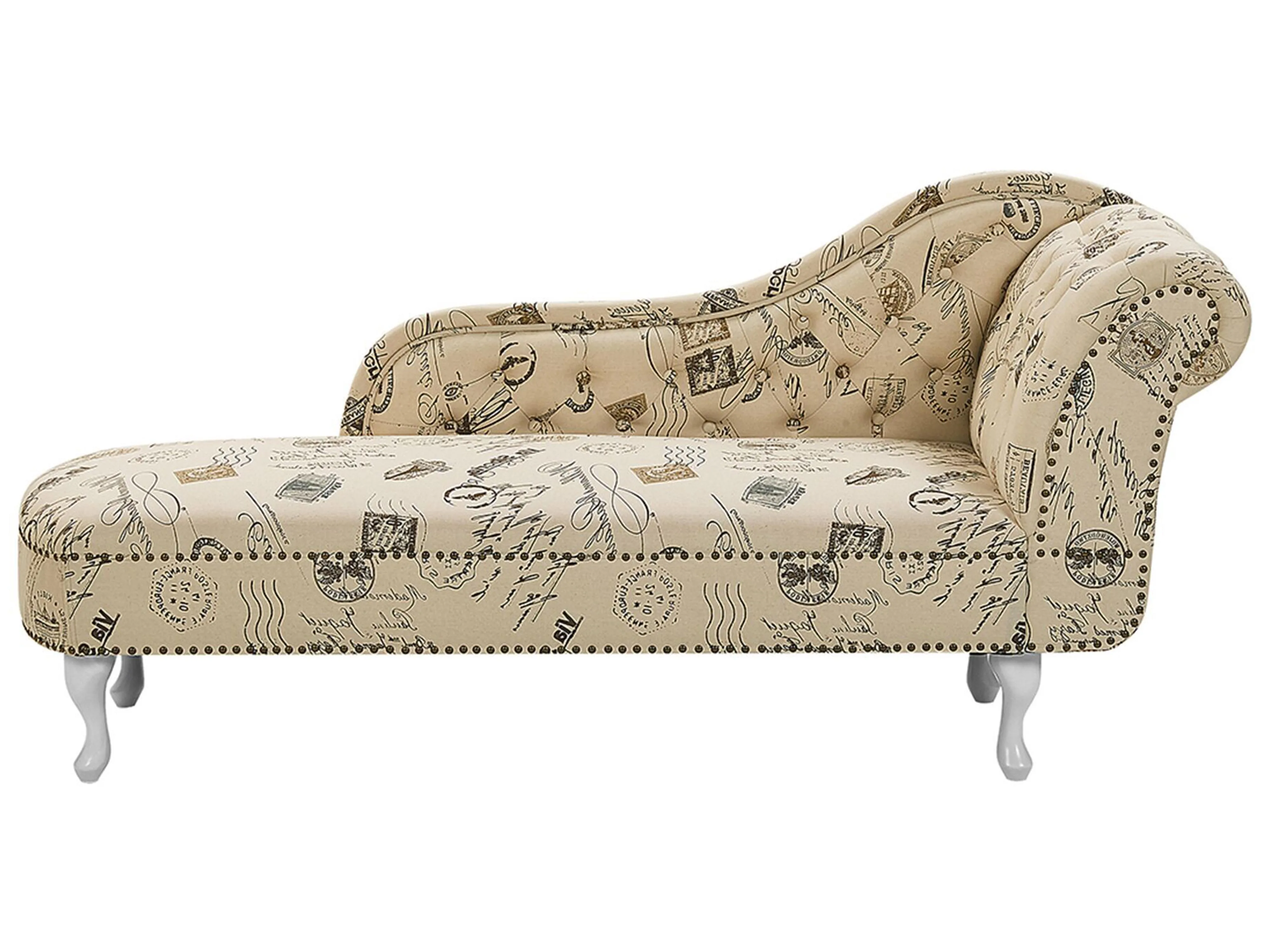 Chaise longue versione destra Tessuto Beige