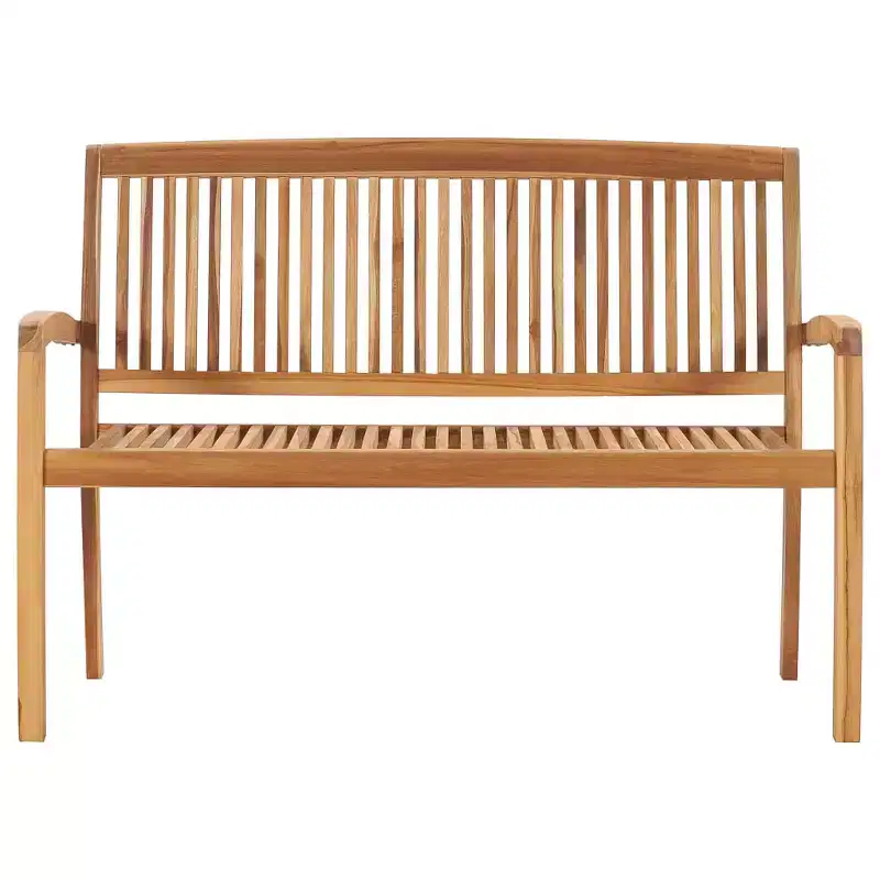 Garden Bench Teak wood Solid Teak Wood Medium Stackable