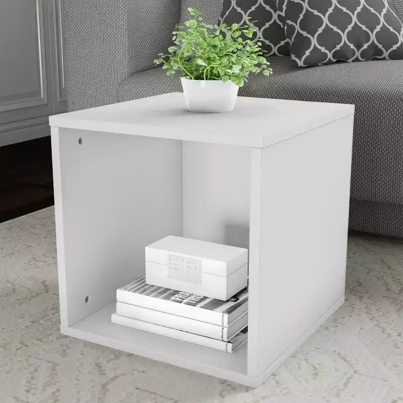 Contemporary Stackable Modular Cube End Table