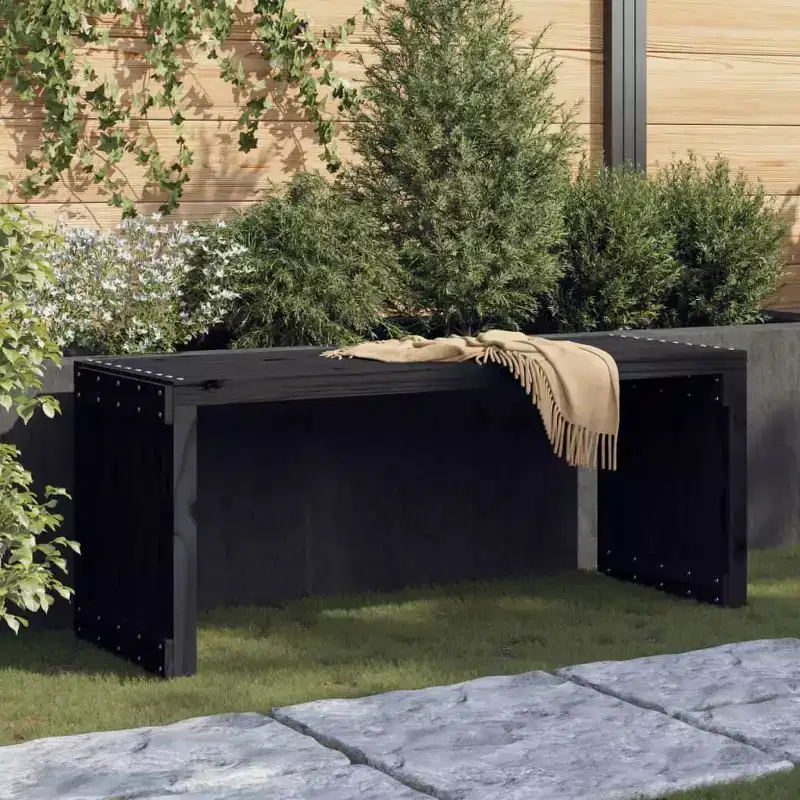 Garden Bench - Extendable Solid Wood Outdoor Seating