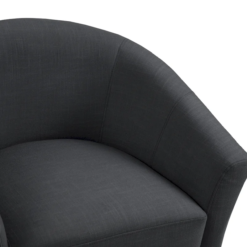 2 Set Modern Accent Chair Upholstered Barrel Chair