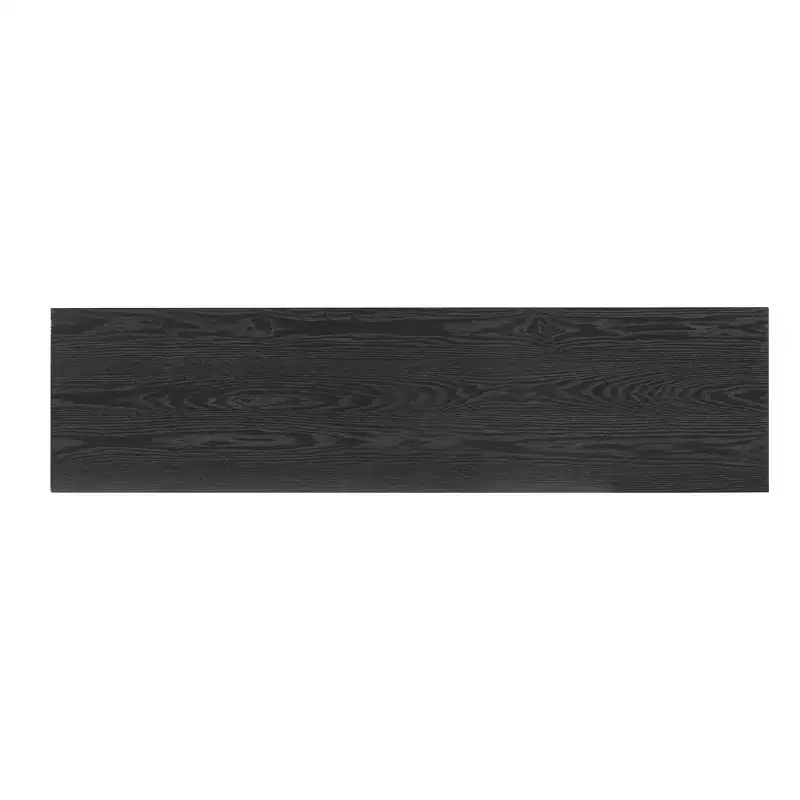 Modern Console Table & Entryway Table, Sturdy Sofa Table with Fireplace Design, Wood Veneer Top