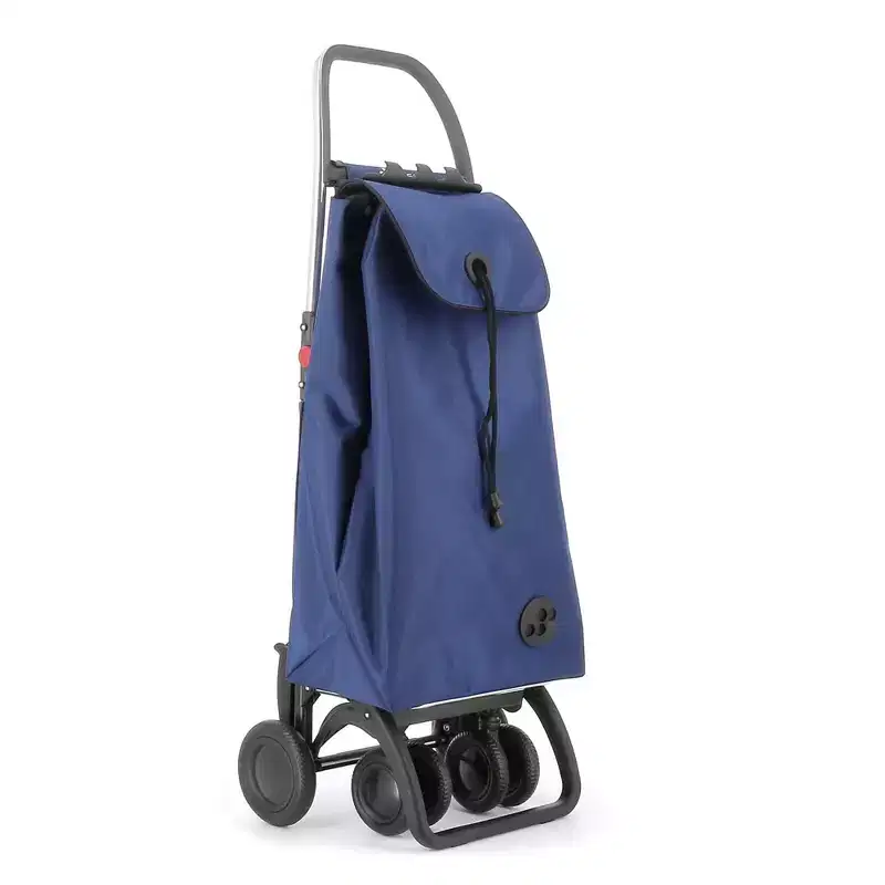 4-Wheel 2-Swivel Foldable Shopping Trolley