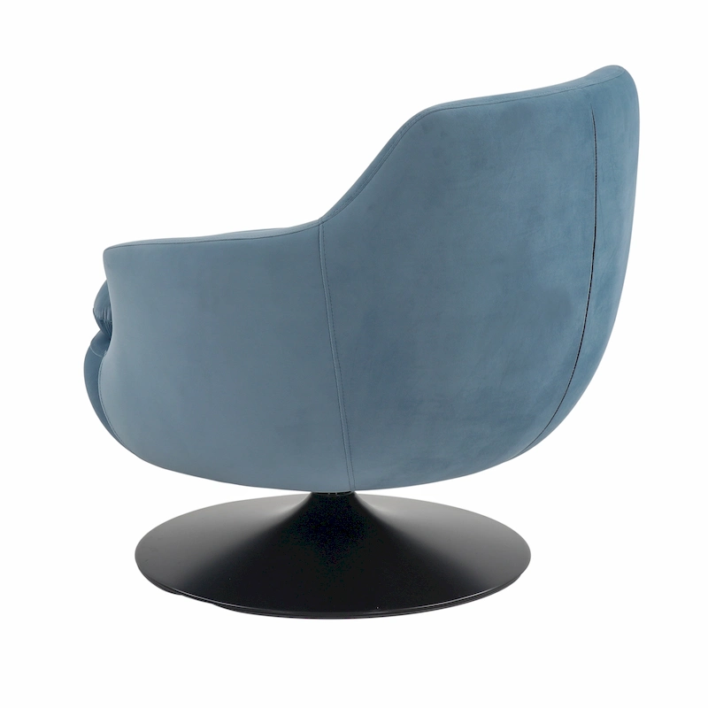 SAFAVIEH Couture Citine Velvet Swivel Accent Chair - 31.1 W x 32.3 L x 29.5 H - 31.1 W x 32.3 L x 29.5 H