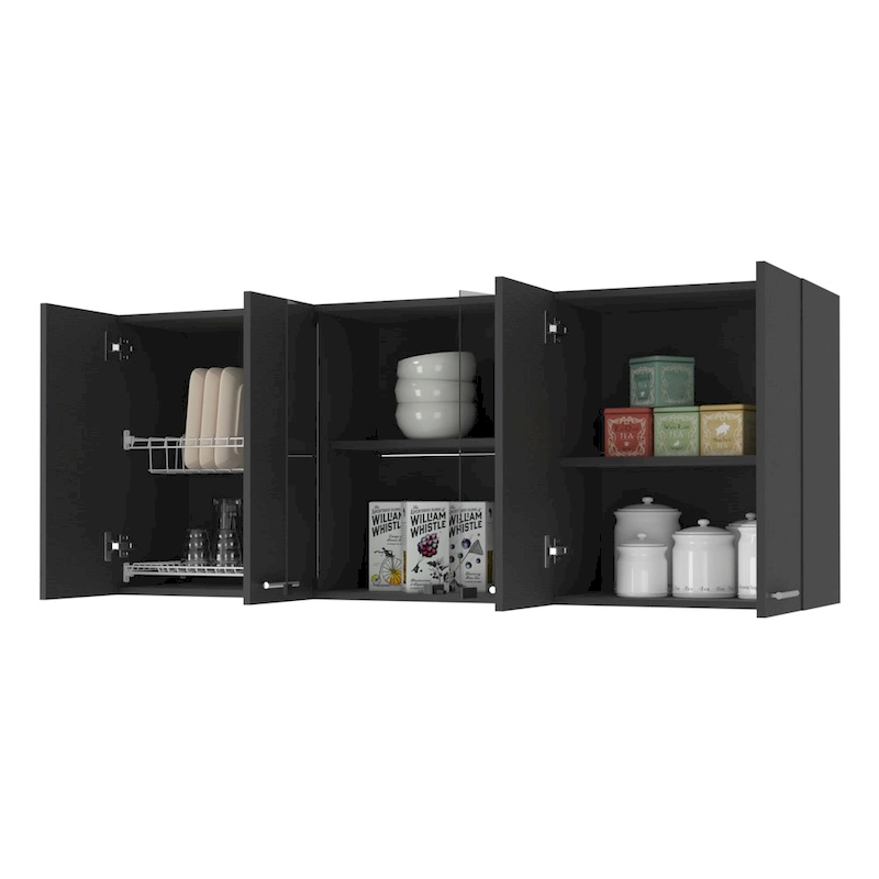 FM Furniture Yuma 150 Wall Cabinet, Two Close Cabinets