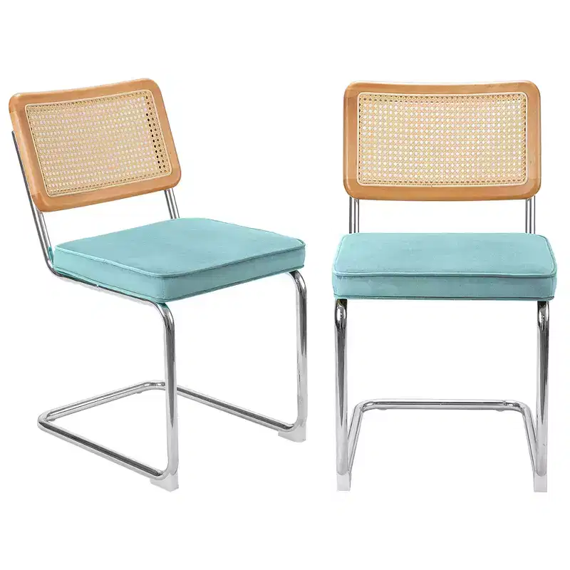 UPTIOT Velvet Upholstered Side Chair (Set of 2)