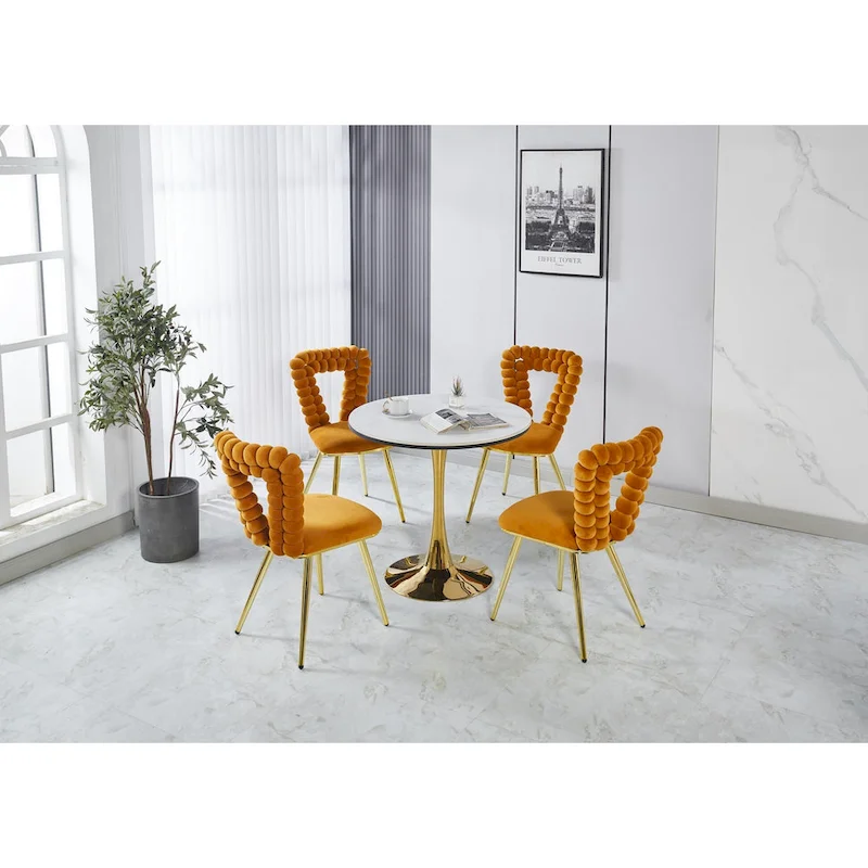 22.04 Accent Chairs with Iron Legs (Set of 2)