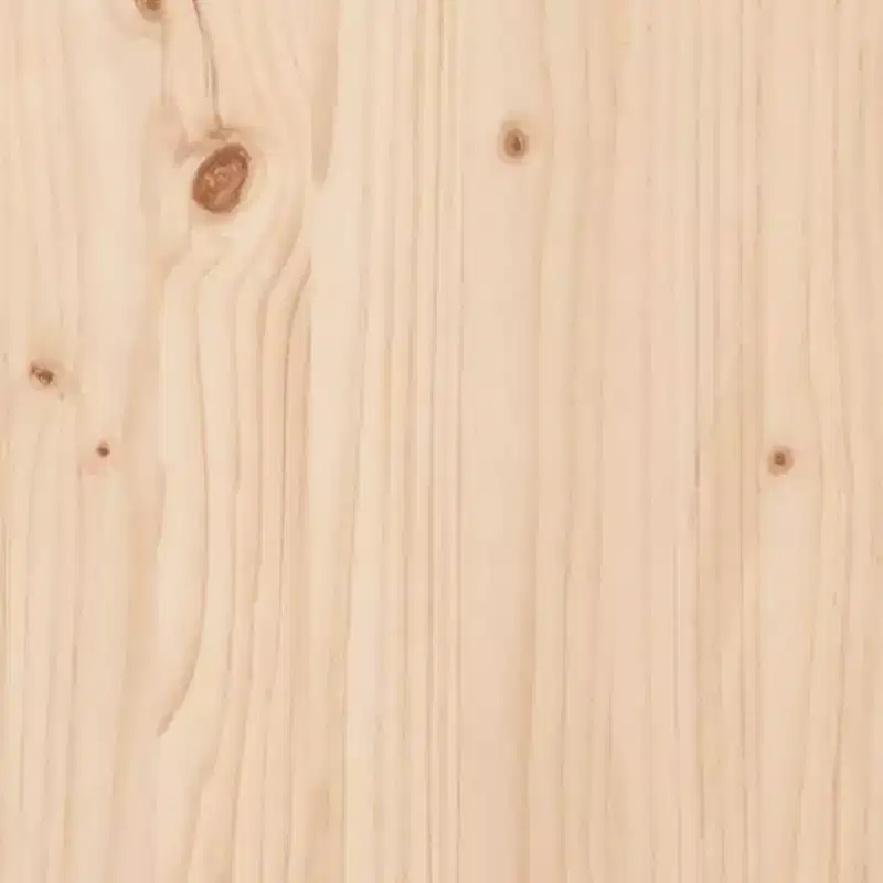 Garden Bench Natural Wood Solid Pine Wood Large Planters