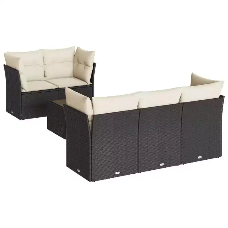 vidaXL Modular Outdoor Sofa Set with Cushions - Various Colors