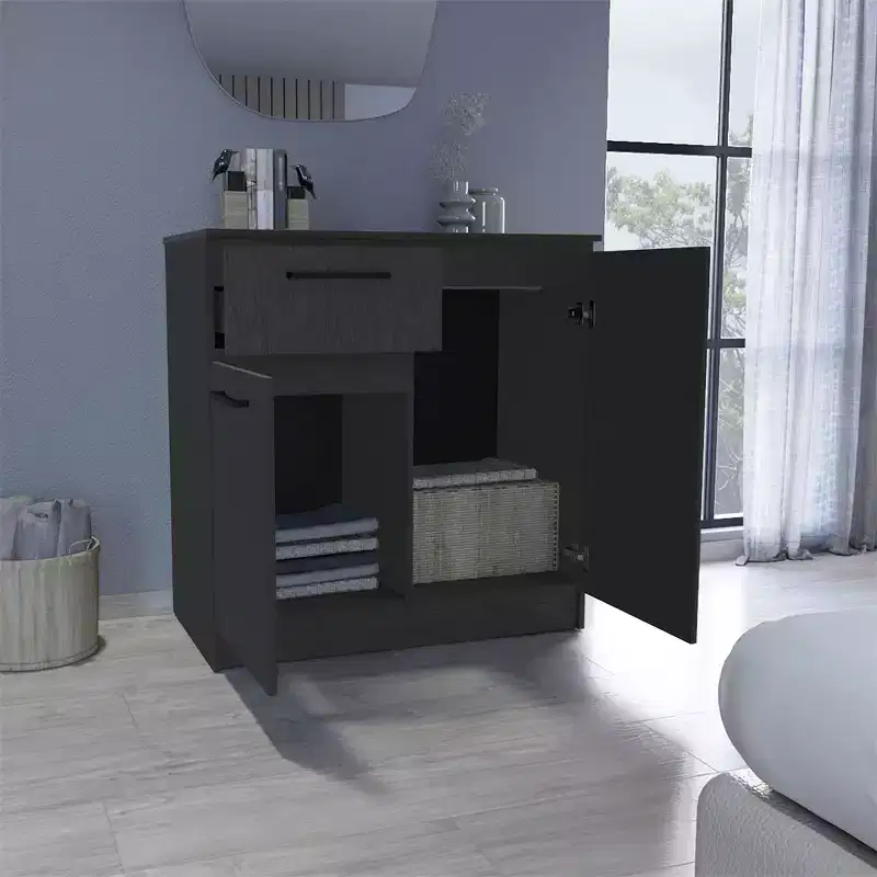 Sideboard Cabinet with Drawer and 2 Doors, Modern Buffet Cabinet with Storage, Accent Storage Cabinet