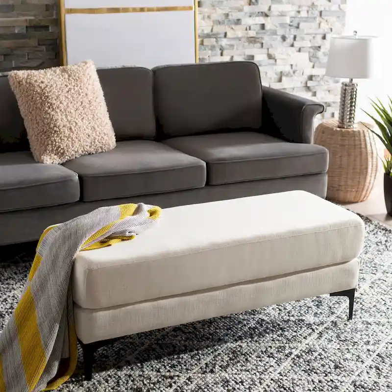 SAFAVIEH Roena Rectangular Bench - 48 x 18 x 18 - 48Wx18Dx18H