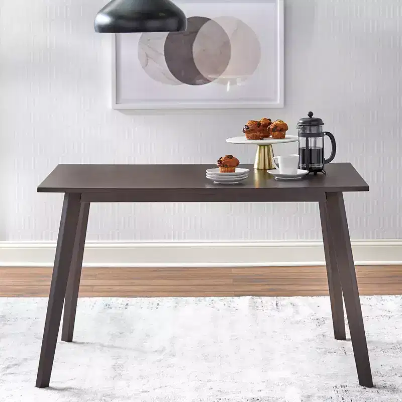 Buylateral Fiesta Modern Rectangular Dining Table Walnut
