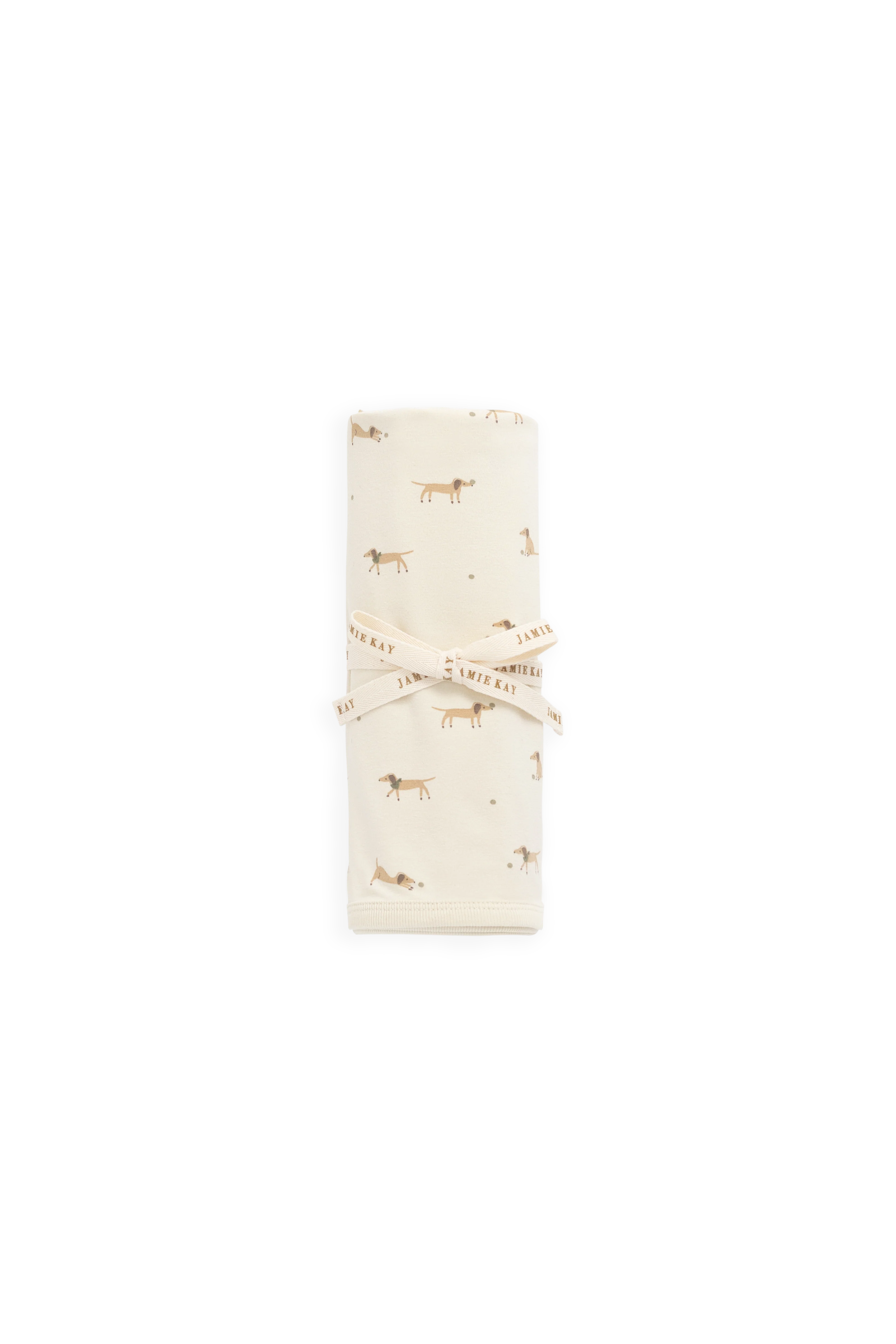 Sweet Cream Play Ball Cassava Print 100% Organic Cotton Baby Blanket for Nap Time & Stroller 39x39