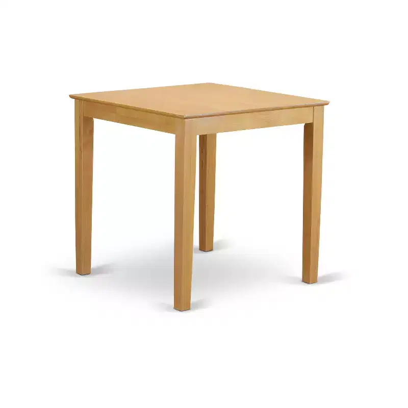 Oak Square Counter Height Dining Set, Wood, Seats 4, 5-Piece