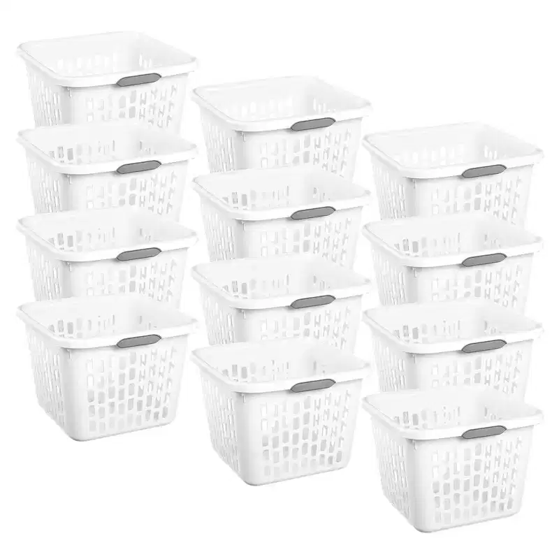 Sterilite Laundry Basket, Plastic Hamper with Handles