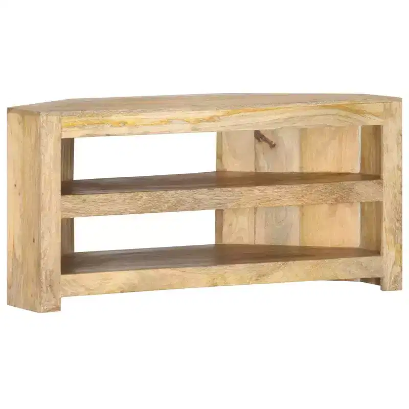 TV Cabinet Varied wood tones Solid mango wood 35.4x17.7x17.7 in