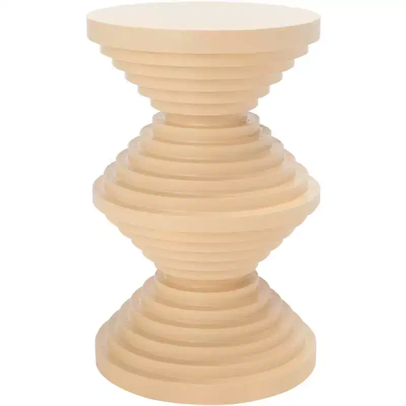 Round Stacked Disc Accent Table