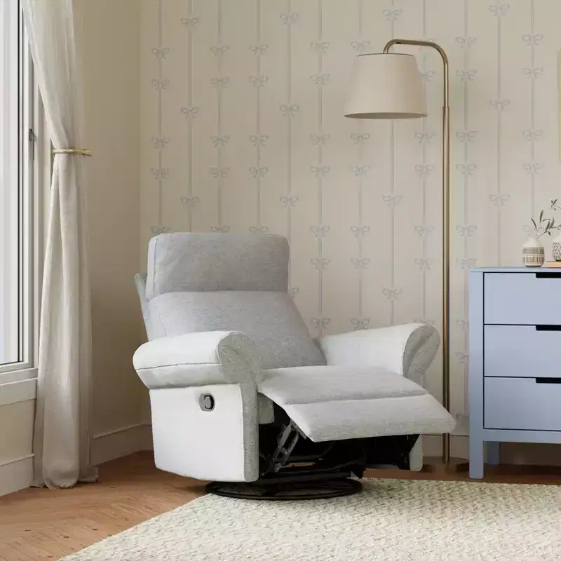 Recliner and Swivel Glider with Adjustable Headrest and Armrests