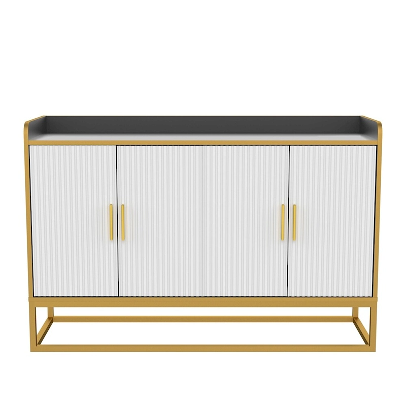 Modern Kitchen Buffet Storage Cabinet with Metal Legs