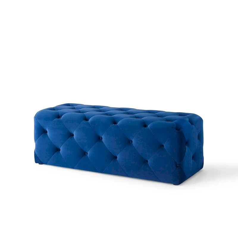 Carson Carrington Ullervad 48-inch Button Tufted Entryway Velvet Bench