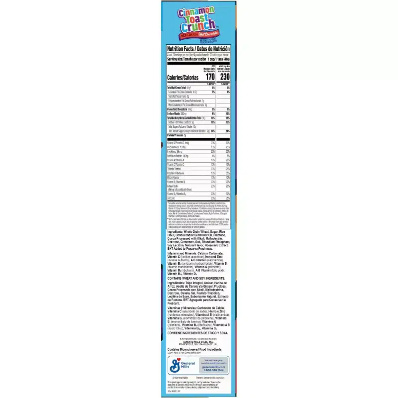 Cinnamon Toast Crunch Mexican Style Hot Chocolate Family Size Breakfast Cereal - 18.8oz
