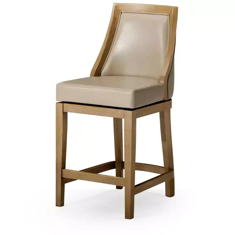 Maven Lane Vienna Counter Stool with Faux Leather 26