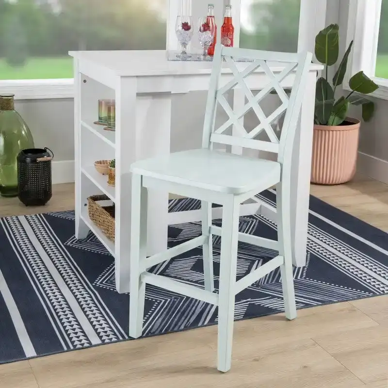 Catron Counter Height Solid Wood Dining Bar Stool