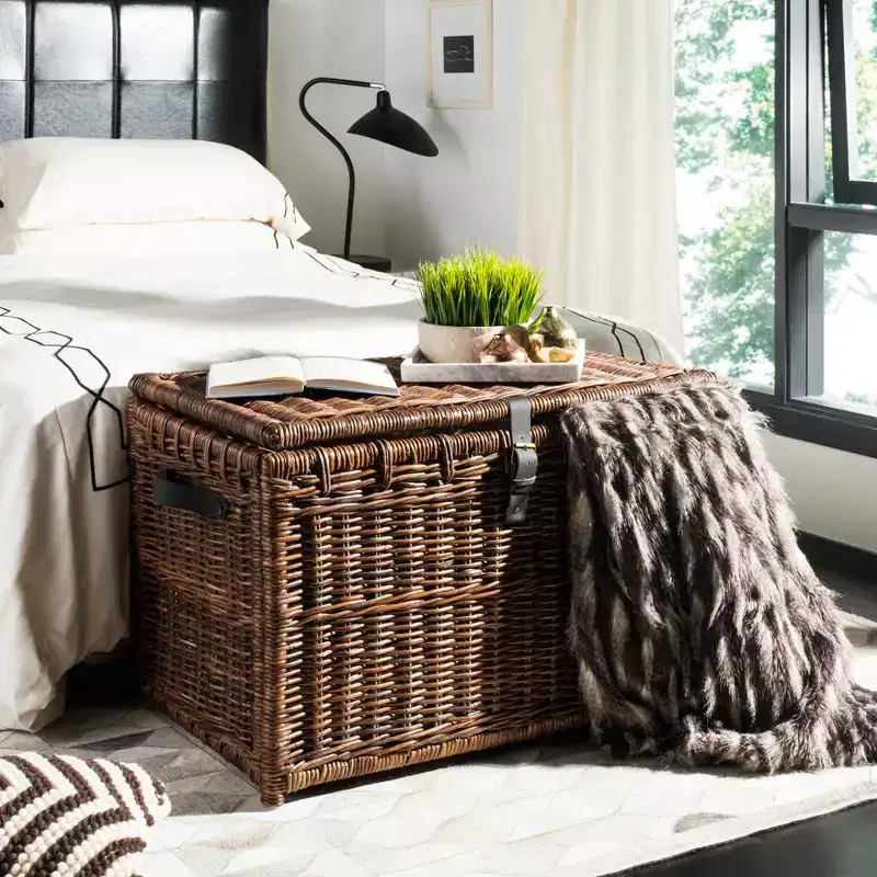 happimess Michael 35 Wicker Storage Trunk
