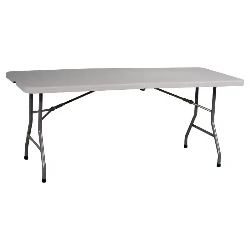 6" Collapsible Banquet Table - OSP Home Furnishings: Portable, Resin Top, Metal Frame, No Assembly Required