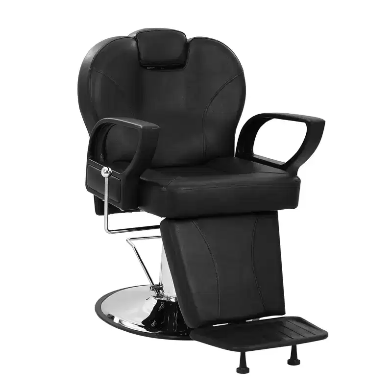 Barber Chair for Salon, Heavy Duty Reclining Barber Chair with Adjustable Height & Headrest, Salon Shampoo Chair 360 Degree Swivel