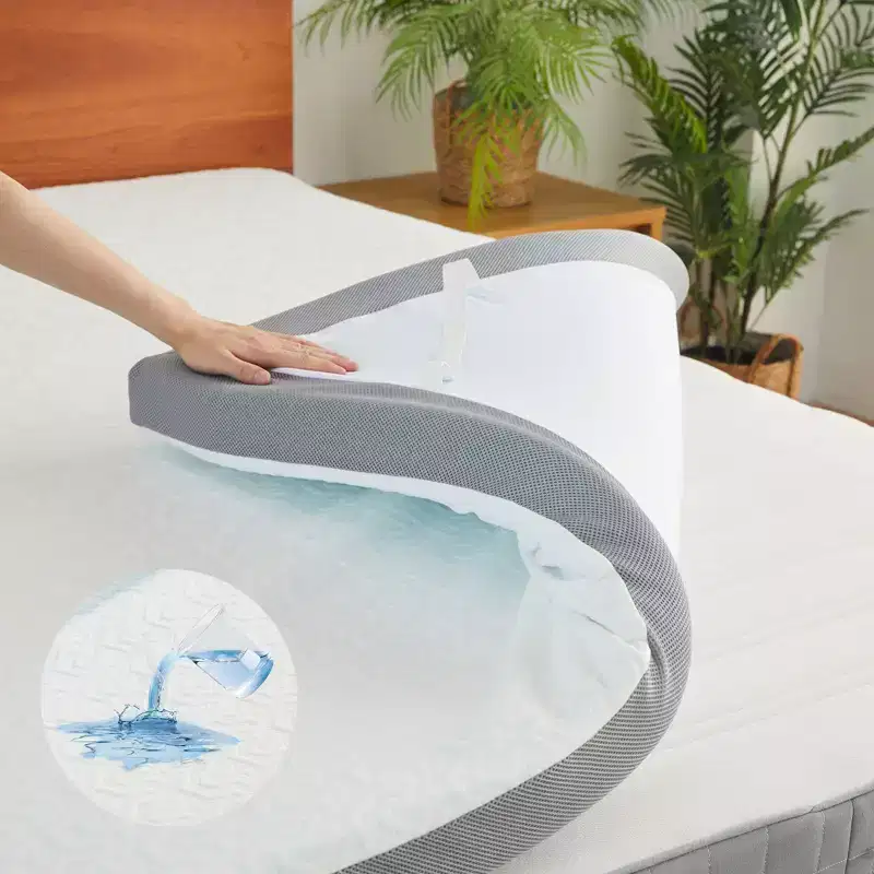 Belffin Memory Foam Mattress Topper King Size, Bed Mattress Topper Waterproof for Body Support & Pressure Relief, with Removable Cover