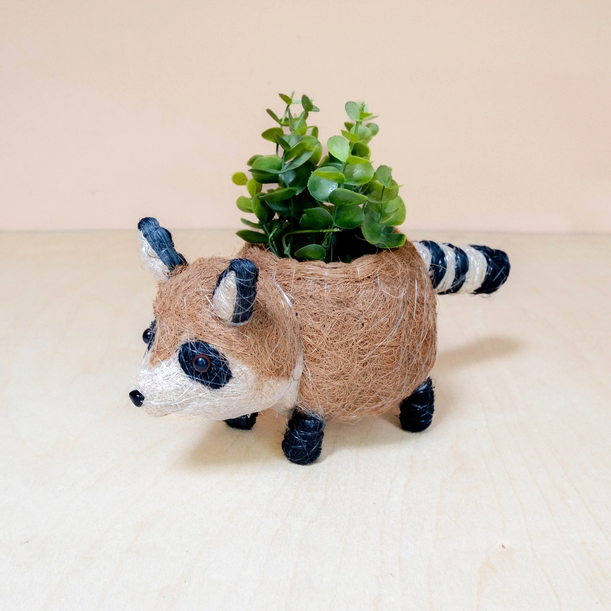 Baby Raccoon Planter - Handmade Planter