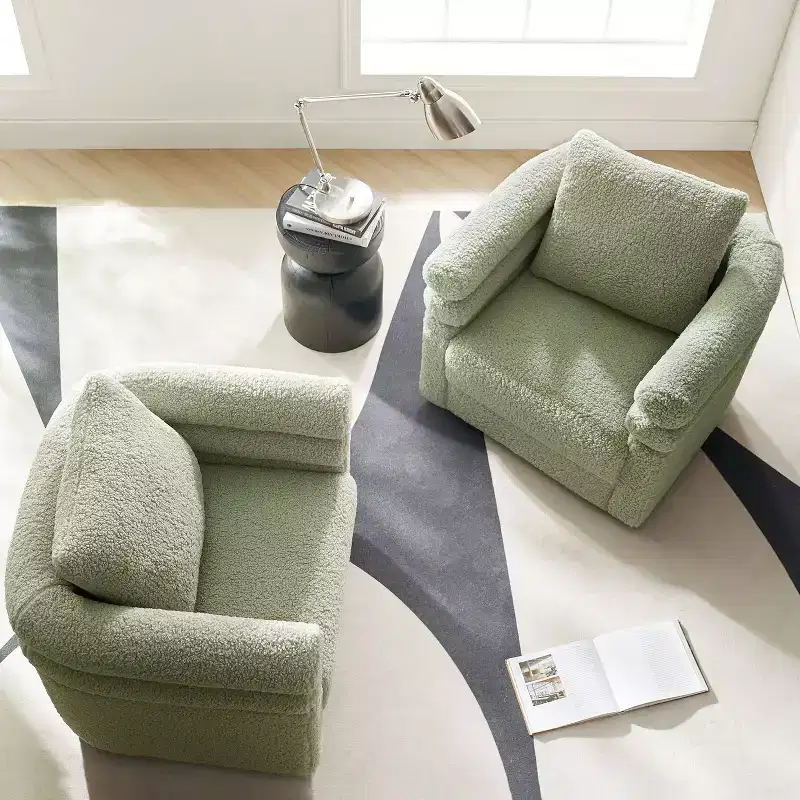 Arturo Modern Swivel Chair with Two Pillow Set of 2|ART OF LIVING DESIGNS-SAGE
