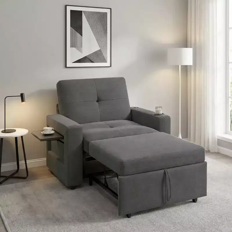 3-in-1 Sleeper Sofa Chair Bed, 42.5