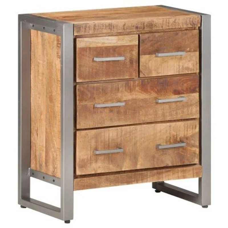 Sideboard 23.6x13.8x27.6 Rough Mango Wood
