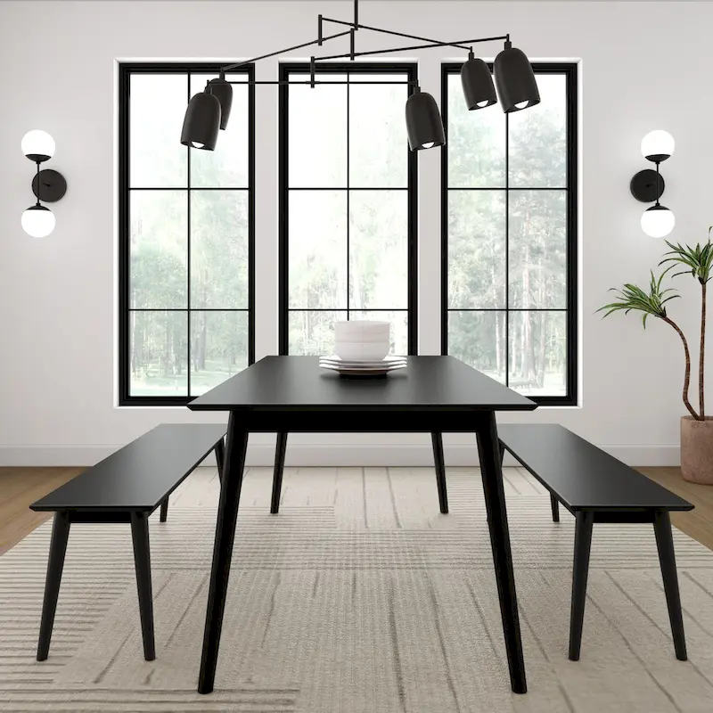 Plank and Beam Mid-Century Modern Dining Bench - 59