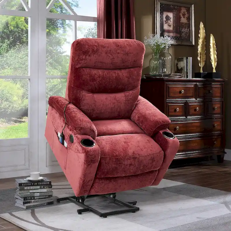 Christopher Knight Home - Liyasi Electric Power Lift Recliner with Massage, Heat, and Convenient Features