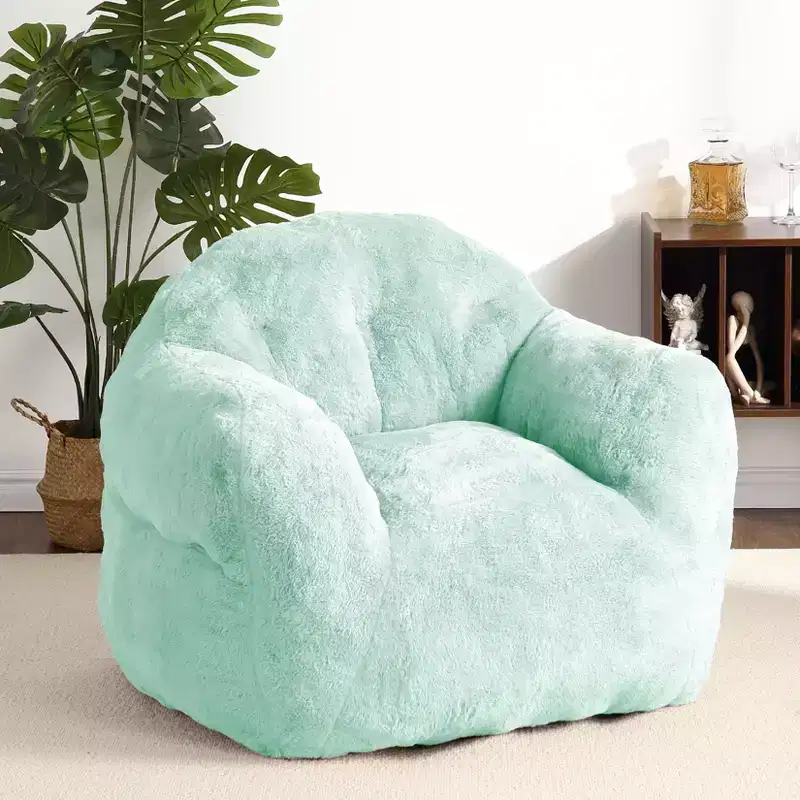 GustoWave Extra Large Bean Bag Chair for Bedroom & Living Room, Light Green