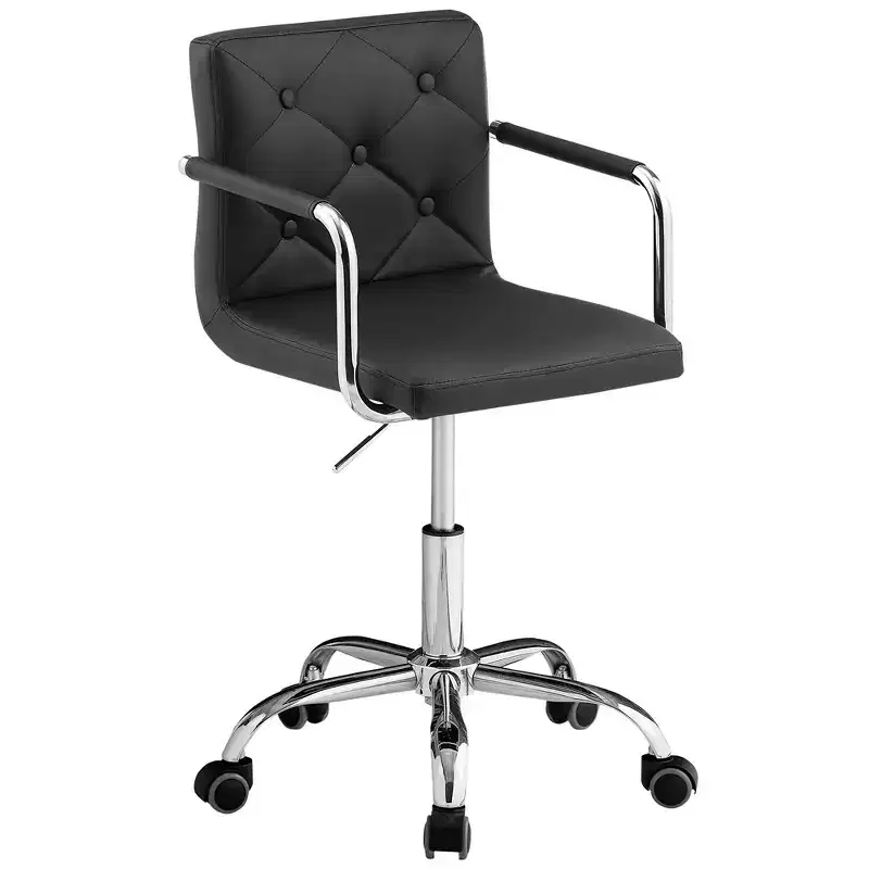 Rolling Work Chair for Home Office Desk, Adjustable Height, 360° Swivel, Soft Seat