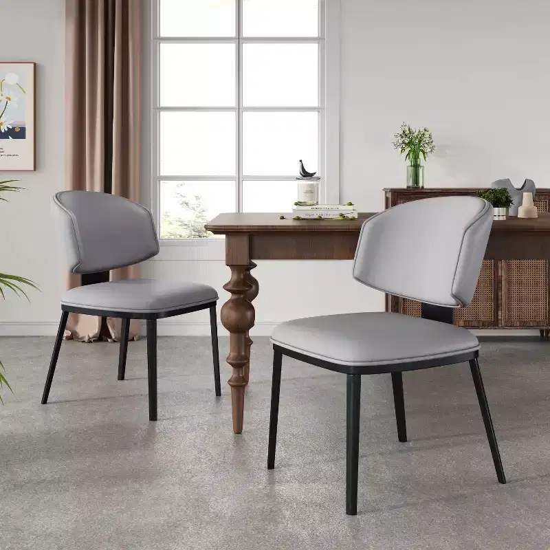 Christopher Knight Home Enoch Modern Faux Leather Upholstered Dining Chairs (Set of 2)