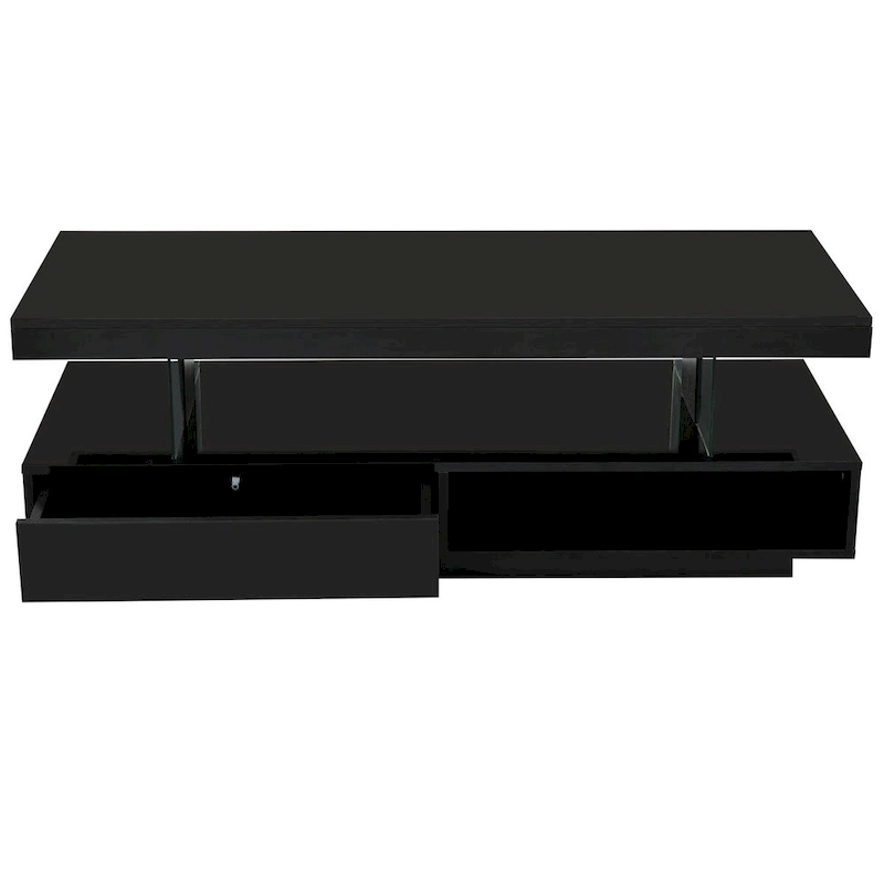Coffee Table with 2 Drawers and Display Shelves