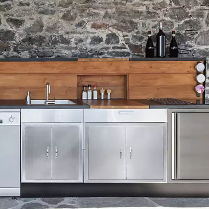 Outdoor Kitchen Doors, BBQ Access Door, 304 Stainless Steel for Indoor/Outdoor Kitchen, Outdoor Cabinet, BBQ Island
