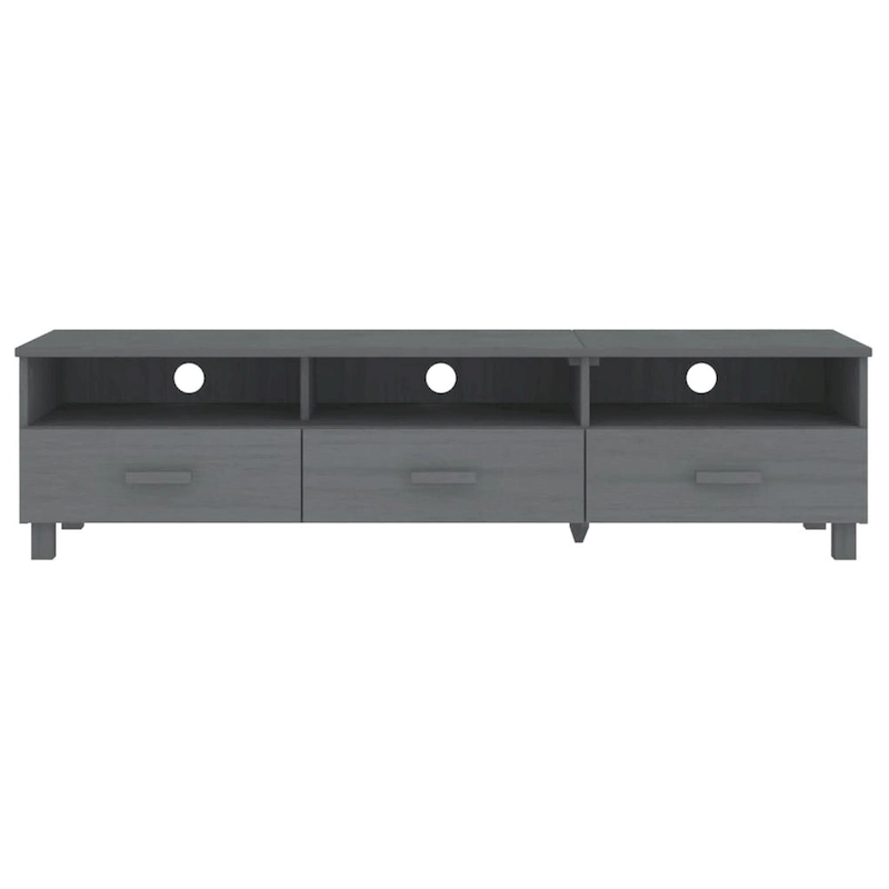 vidaXL TV Stand TV Console Sideboard TV Unit Cupboard HAMAR Solid Wood Pine - 62.2x15.7x15.7
