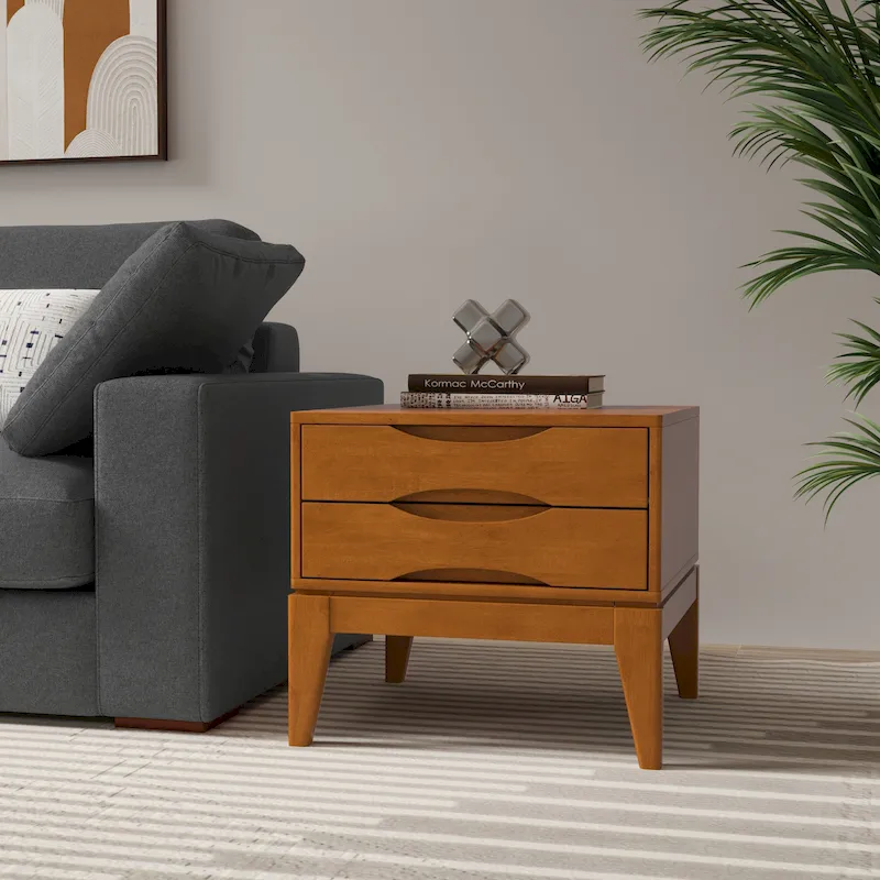 WYNDENHALL Pearson SOLID HARDWOOD 22 inch Wide Square End Side Table - 22 W x 22 D x 20 H