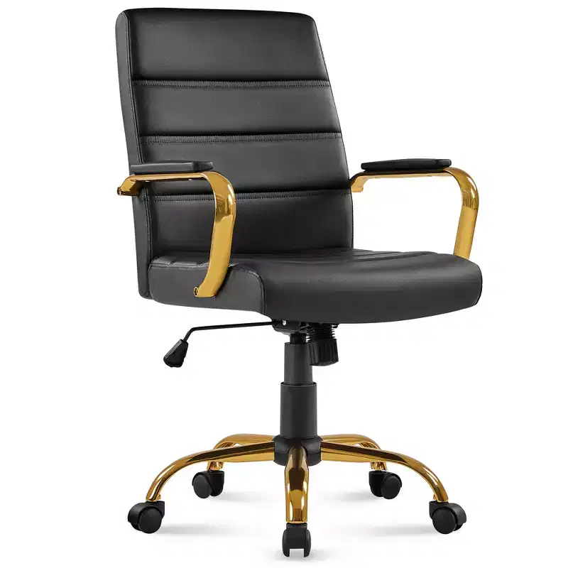 Yaheetech Mid-Back 360 Degree Swivel Office Chair with Adjustable Height Seat