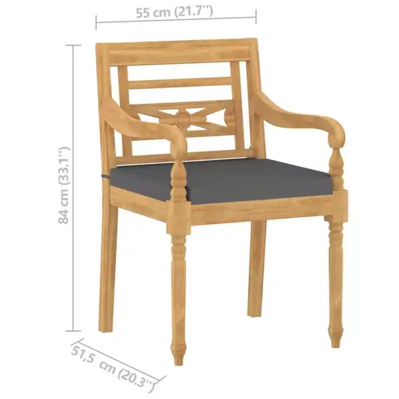 vidaXL Garden Lounge Set Teak